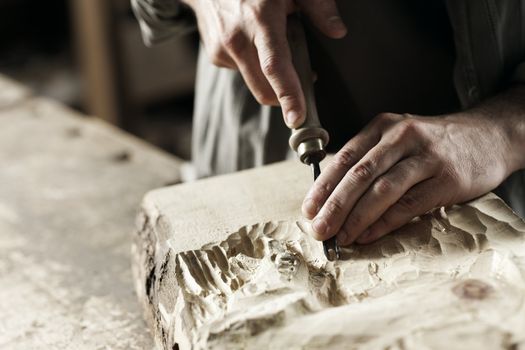 hands of a master, close up