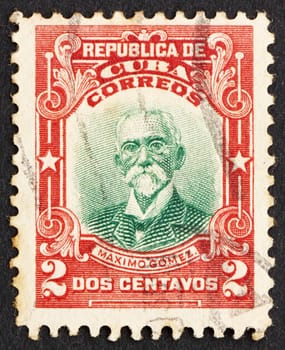 CUBA - CIRCA 1910: a stamp printed in the Cuba shows Maximo Gomez, General, circa 1910