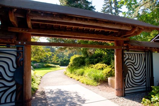 Entrance to Kubota Garden in Seattle WA