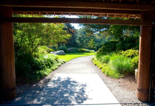 Entrance to Kubota Garden in Seattle WA