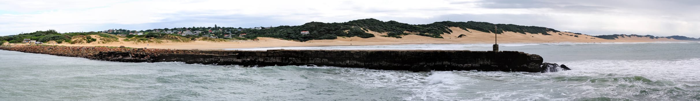 Panorama from five photos of Port Alfred, South Africa