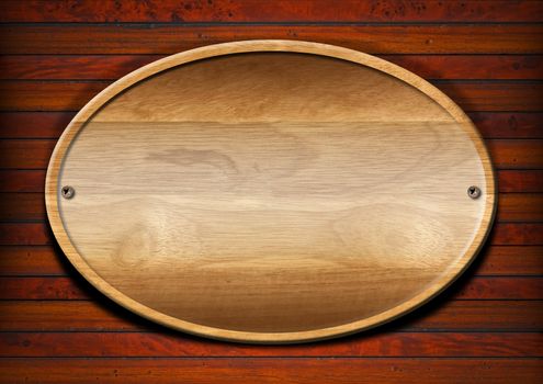 Wooden plate on wooden and old vintage background
