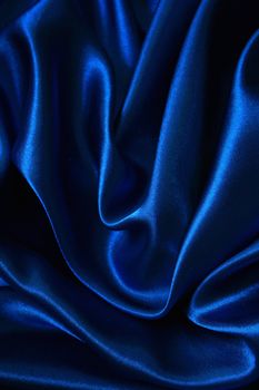 Smooth elegant blue silk can use as background