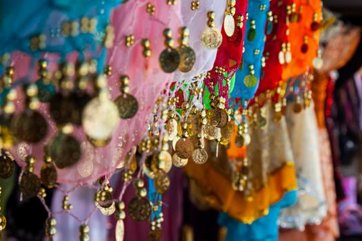 Belly dance costume details, tunisian bazar
