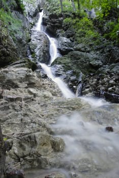 One of the many waterfalls in the Slovakian paradise natural park