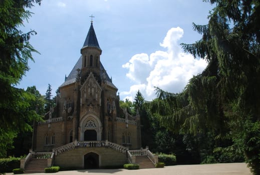 Old castle - medieval  tomb of Czech nobility