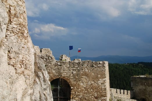 Ancient Slovak castle Spissky hrad 