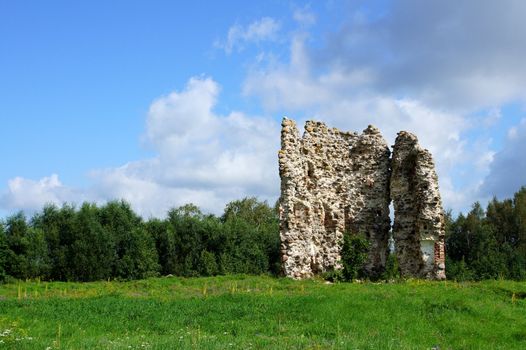  Estonia. Laiuse. Ruins of a castle . 15 century