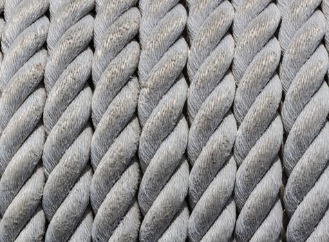 Old nautical rope, close-up as nautical background and texture.