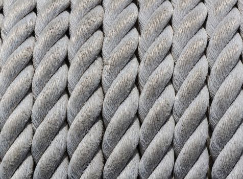 Old nautical rope, close-up as nautical background and texture.