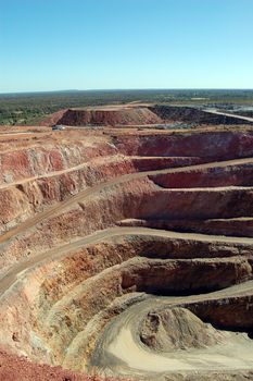 Gold mine in Cobar town, view from Fort Bourke Lookout, Australia