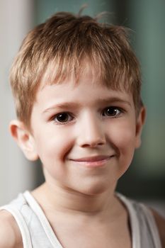 Little cheerful child boy happiness fun smiling