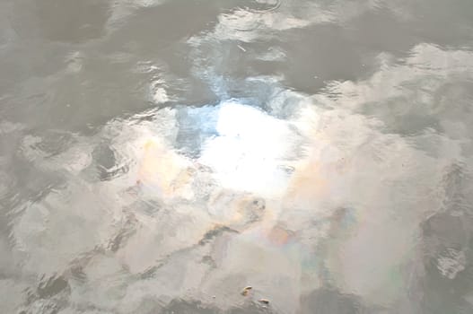 shadow of the sun in water