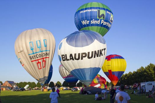 Hot air balloons festival, August 2012, Kevelaer, Germany