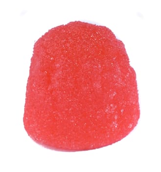 candy fruit on a white background