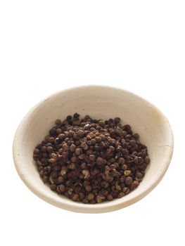 close up of a bowl of szechuan pepper