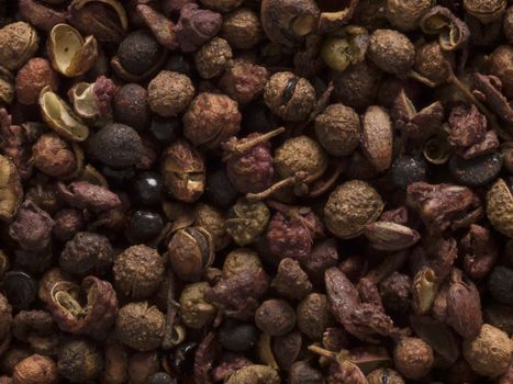 close up of szechuan pepper food background