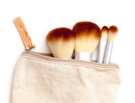 Makeup Brush Set, on white background