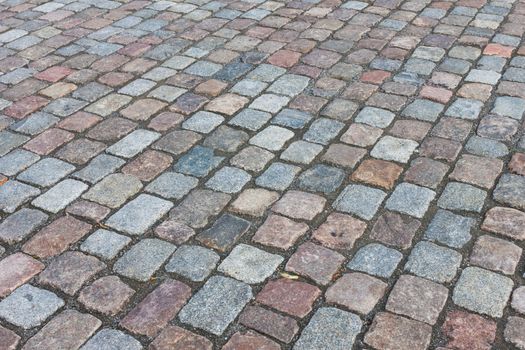 Paving stones road texture background