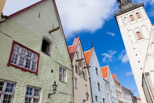 Tallin old buildings and church, Estonia