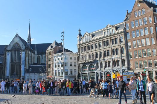 People in the area of Amsterdam. Netherlands