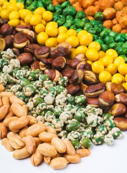 Nuts Mixed on white background