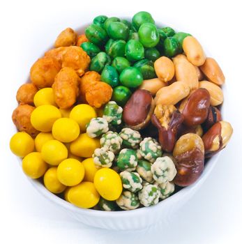 Nuts Mixed on white background