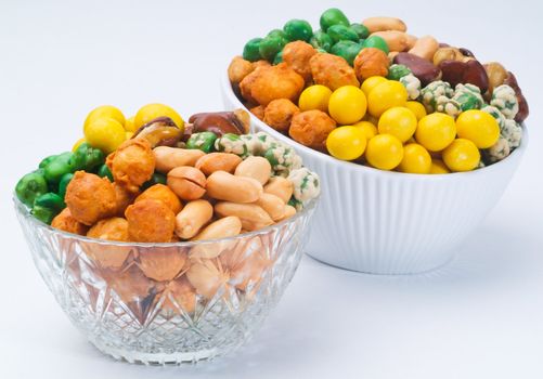 Nuts Mixed on white background