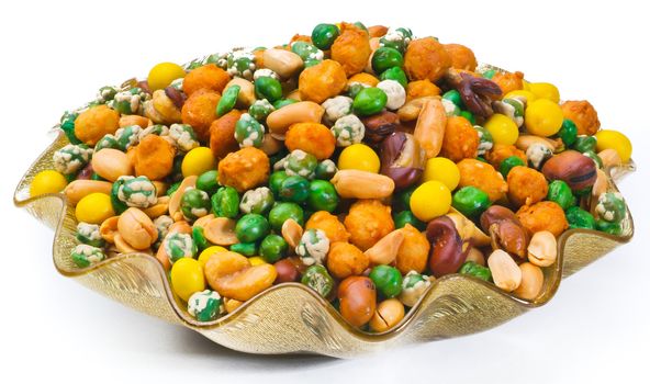 Nuts Mixed on white background
