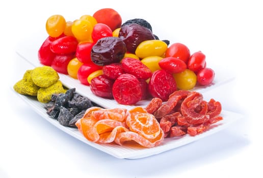 Dried fruits on the background
