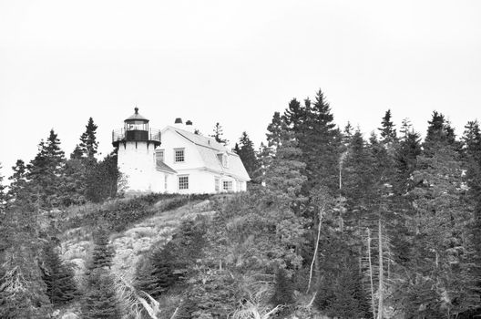 One of several lighthouses in Bar Harbor area of Maine