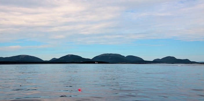 A view of Bar Harbor during the summer in Maine