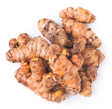 Ginger. Resembling ginger on background
