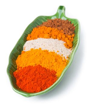 chilli powder. Spice Mix on the background