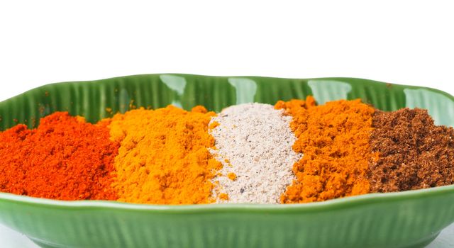chilli powder. Spice Mix on the background
