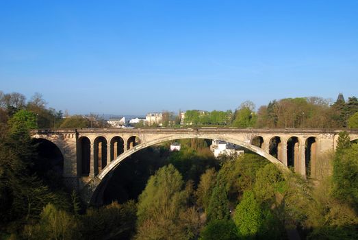 Pont Adolphe Bridge in Luxembourg City