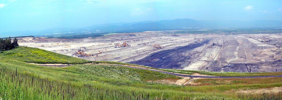 Brown coal mine in the northen Czech republic
