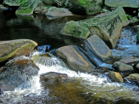        Detail of brook with boulders   