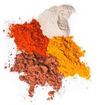 chilli powder. Spice Mix on the background