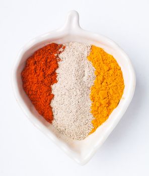 chilli powder. Spice Mix on the background