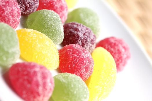 colorful fruit gums