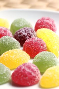 colorful fruit gums
