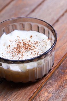 rice pudding with cinnamon