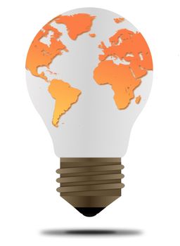 light bulb with a globe
