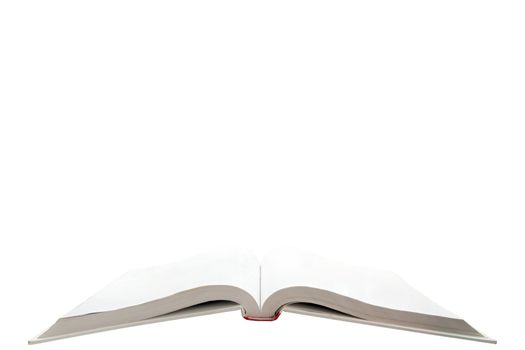 isolated blank text book