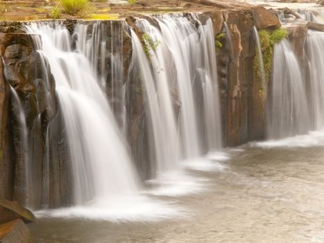 Tad Pha Suam Waterfall, Champasak, Southern of Laos.