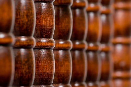 Bars that keep the baby inside the cib. shallow depth of field