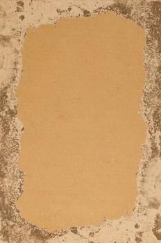 Old photo paper  on a white background                               
