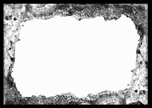 Photoplate old on a white background                             