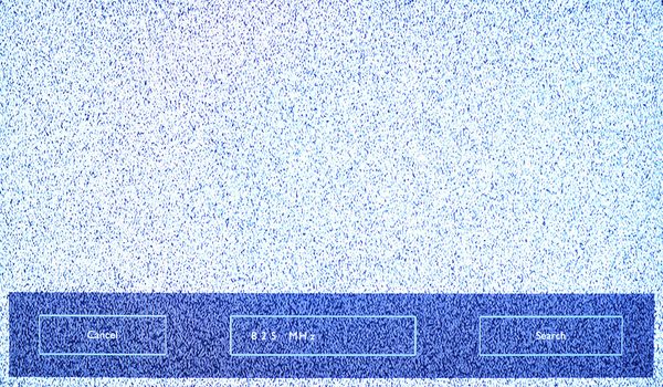 vector TV screen, lost signal,